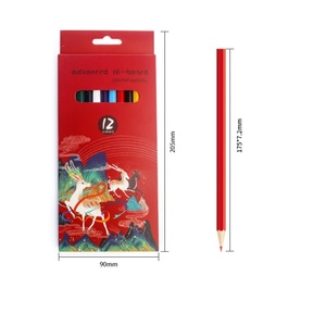 Crayons de couleur profonde en bois de tilleul souple EN71-9 de 7 pouces, 12/24 couleurs, Lapis De Cor, crayons de couleur pour les élèves et les artistes - Product Image 1