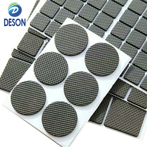 Garniture ronde en caoutchouc de silicone antidérapante et d'absorption des chocs Deson coussinet en caoutchouc de silicone avec adhésif - Product Image 1