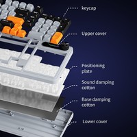 Clavier filaire à 98 touches russes, sensation mécanique, saisie silencieuse, clavier à membrane étanche IP98 pour PC, ordinateur portable, bureau