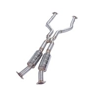 Tubo de Escape GFC Compatible con Lexus IS500 RCF GSF 5.0L V8 SUS304, Tubo Medio de Rendimiento de Igual Longitud, con Resonador Doble