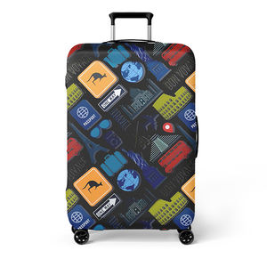 Copri Valigia Elastico Impermeabile Leggero con Motivo Personalizzato, Protezione per Bagagli da Viaggio - Product Image 2