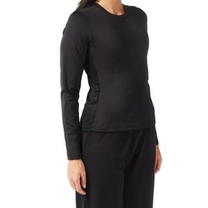 T-shirts pour femmes à manches longues, respirants, grande taille, écologiques, 100% nylon, séchage rapide, pour le yoga et l'entraînement, avec logo personnalisé en gros - Product Image 2