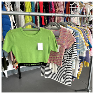 T-shirts courts d'été pour femmes de Style de mode Fabricant direct Vente en gros Collection de vêtements épicés Livraison aléatoire T-shirt en tricot - Product Image 5