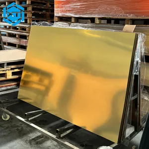 1 мм гибкий зеркальный лист Pmma серебро и золото 4 фута * 8 футов Светоотражающие украшения золотой акриловый зеркальный лист - Product Image 1