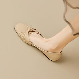 Zapatos Planos Elegantes y a la Moda para Mujer, Transpirables, de Cuero Genuino, Estilo Slip-On, Casuales, con Detalle de Lazo, Cómodos para Todas las Temporadas - Product Image 3