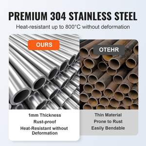 DB Wholesale Poêle à foyer en acier inoxydable de 24 pouces Brûleur à gaz propane naturel de 92,000 BTU Bol à feu encastré - Product Image 3