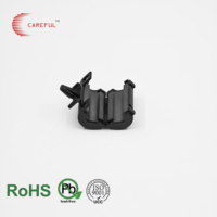 Filtro EMI de ferrita dividida SCRC 90D con núcleo de abrazadera a presión para cable de alimentación de pequeños electrodomésticos, diámetro interior de 9 mm