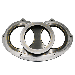 Piastra a Occhiali e Anello di Taglio DN260 in Carburo per Ricambi di Pompe per Calcestruzzo Montate su Camion <span class=keywords><strong>C8</strong></span> C9 <span class=keywords><strong>C10</strong></span>, Materiale per Rivestimento Duro in Acciaio Q235B - Product Image 1