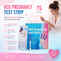 Kit de test rapide pour dispositifs médicaux certifiés CE ISO, test de grossesse urinaire HCG en une étape, précis et conforme à la norme CLIA Waived.