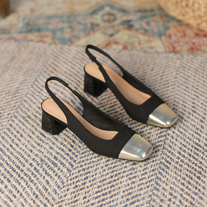 Zapatos de Tacón Grueso Estilo Coreano para Mujer, Ligeros, Transpirables, a la Moda, para Otoño, 5 cm - Product Image 3