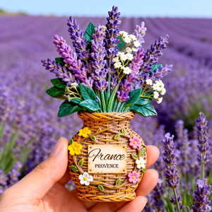 <span class=keywords><strong>Imanes</strong></span> de Resina con Relieve Exclusivos para Refrigerador, Diseño Creativo de Lavanda de Provenza, para <span class=keywords><strong>AliExpress</strong></span>, en Oferta - Product Image 2