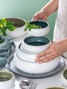 Vajilla de Cerámica para Restaurante y Hotel Nórdico, Juego de Tazones para Sopa, Porcelana, <span class=keywords><strong>Tapas</strong></span>, Ensaladas, Postres, Tazones para Servir y Mezclar - Product Image 5