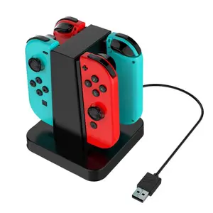 Nintendo Switch / Switch Oled Joyconsゲームコントローラー4in1充電ステーション充電ドック用
