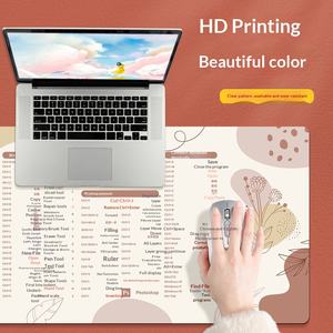 แผ่นรองเมาส์พร้อมปุ่มลัดคีย์บอร์ด สำหรับ Excel, Word, Photoshop แผ่นรองขนาดใหญ่พิเศษ ฐานยางกันลื่น รองรับข้อมือ - Product Image 3