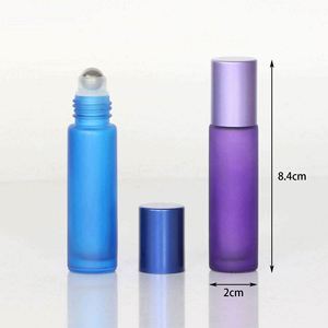 10 ml, 100 pièces, flacon portable en verre dépoli épais, sérigraphié, rechargeable, compatible avec diffuseur à bâtonnets, pour huiles essentielles et parfums de voyage - Product Image 4