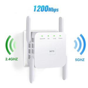 Thiết lập 1 PHÚT Bộ mở rộng <span class=keywords><strong>wifi</strong></span> xuyên tường Băng Tần Kép 1200Mbps cho 3 phòng ngủ giảm vùng chết Bộ lặp chơi game phát trực tuyến 4k - Product Image 2