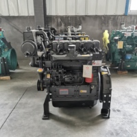 Moteur diesel électrique refroidi par eau 4 temps multicylindre 50/70/120/140/160 CV avec embrayage à poulie pour broyeur et ventilateur