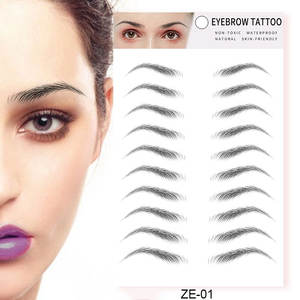 VV-81r, Pegatinas de <span class=keywords><strong>Tatuaje</strong></span> de <span class=keywords><strong>Cejas</strong></span> Temporales de Larga Duración, <span class=keywords><strong>Cejas</strong></span> Postizas Naturales en Oferta - Product Image 1