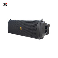 Enceinte Line Array active à double haut-parleur de 10 pouces, auto-alimentée, grande puissance, professionnelle TA DPA210, avec caisson en bois, 500+150W, noir