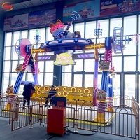 Manège à Pendule Populaire pour Enfants, Balançoire pour Enfants, Manège d'Attraction avec Projecteur LED pour Parc d'Enfants et Parc de Divertissement Familial
