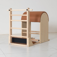 Baril d'escalade Pilates en bois d'érable personnalisable avec fonctions réglables, design portable, logo personnalisé