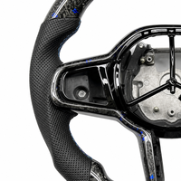 Volant de direction en fibre de carbone avec LED pour véhicules BMW F10 F30 F31 F32 F20 E92 E60 X6 E71 X5 E70 M3 M4 M6