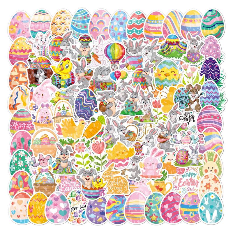 100P Waterproof Cartoon Cute Glitter Egg