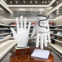 Gants de golf tricotés sur mesure pour gaucher, en PU noir, à doigts entièrement recouverts, thème urbain Guangdong, pour hommes, sport, cyclisme, extérieur, adhérence CN;GUA