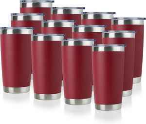Gobelet isotherme 20oz en acier inoxydable à double paroi, fin et droit, à paillettes irisées, vierge pour sublimation - Product Image 6