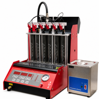 Offre Spéciale automatique 6 cylindres voiture nettoyeur et testeur d'injecteur de carburant, injecteur machine diagnostique
