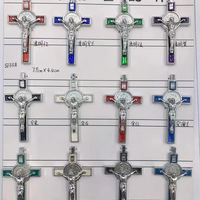 Centre de chapelet catholique, corss et crucifix pour la fabrication de chapelet