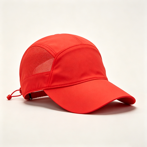 Casquette de course unisexe à séchage rapide avec ouverture pour queue de cheval, dos en maille respirante, légère, protection UPF50+, chapeau de sport et de camping en toile à 5 panneaux, réglable - Product Image 3