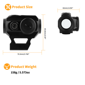 Mira Telescópica FOCUHUNTER Óptica Táctica, la Más Reciente, con Sensor <span class=keywords><strong>de</strong></span> Movimiento <span class=keywords><strong>de</strong></span> 1X22 mm, Punto Rojo, Resistente al Agua IP67, Mira Telescópica para <span class=keywords><strong>Caza</strong></span> - Product Image 5