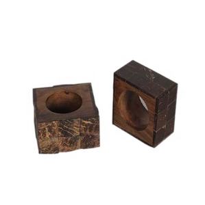 Anillo de madera con forma diferente para servilletas, anillo decorativo de tejido, compra al precio más bajo - Product Image 1