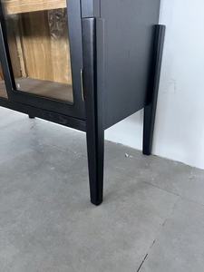 Gabinetes de almacenamiento de madera maciza de lujo americano, gabinetes de <span class=keywords><strong>vino</strong></span> de vidrio templado para sala de estar, estantes de <span class=keywords><strong>vino</strong></span> para sala de exposiciones - Product Image 5