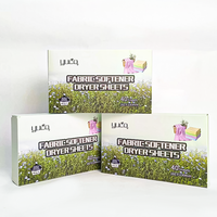 Feuilles assouplissantes non toxiques pour sèche-linge, parfum lavande et lin frais, prix usine