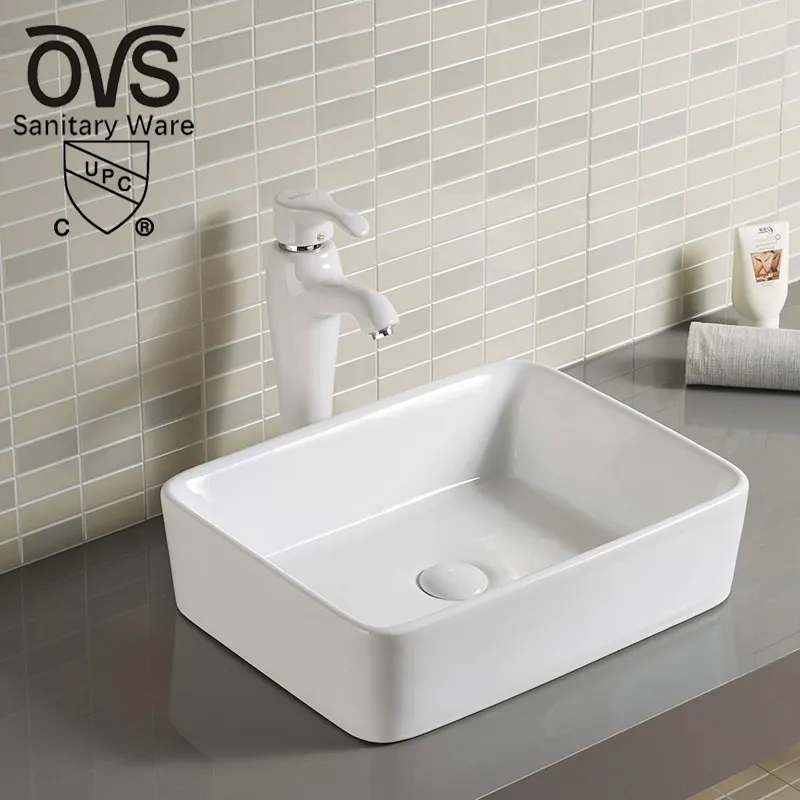 Керамическая фарфоровая раковина для ванной комнаты OVS cUPC, раковина для раковины, раковины