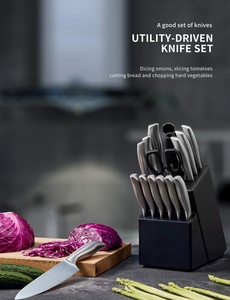 Couteau de cuisine Chef en acier inoxydable, ensemble de couteaux de cuisine - Product Image 3