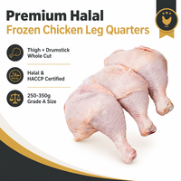 Cuisses de poulet halal surgelées en gros, avec os et peau, pour l'exportation, IQF, fournisseur de volailles de qualité supérieure