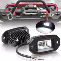 2X 3 pouces encastré LED lumière de travail pare-chocs d'inondation dosettes inversées conduite de camion tout-terrain