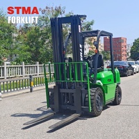 Forklift Diesel STMA Harga Bagus 3 Ton 3,5 Ton 5 Ton Pilihan Side Shifter Ban Solid