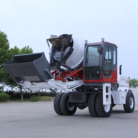 Camion bétonnière à chargement automatique mobile de bonne qualité de 3, 0 m3 pour le mélange de béton et de ciment Mini bétonnière à chargement automatique