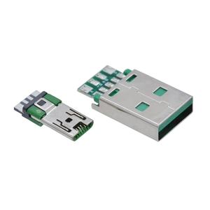 Conector macho <span class=keywords><strong>Micro</strong></span> <span class=keywords><strong>USB</strong></span> 5A de alta corriente, <span class=keywords><strong>7</strong></span> pines, tipo A a tipo C, Juego de 2 piezas para cargador rápido OPPO - Product Image 1