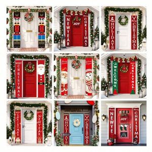 Letrero Navideño para Colgar en la Pared 2026, 100% Poliéster, Pancarta para Puerta de Halloween y Navidad con Diseño Personalizado - Product Image 3
