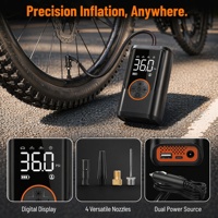 Compresseur d'air électrique portable mini 150 psi pour pneus de voiture, sans fil, avec manomètre numérique et moniteur de pression des pneus - Prix usine