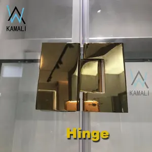 Vetro temperato trasparente della divisione di vetro della struttura dell'acciaio inossidabile di Kamali per la divisione della porta della doccia