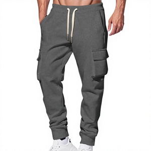 Pantalones Cargo Multibolsillos para Hombre, a la Moda, Corte Ajustado, Cómodos, Transpirables, para Invierno, Tejido Grueso de 320 GSM, Estilo Casual - Product Image 2