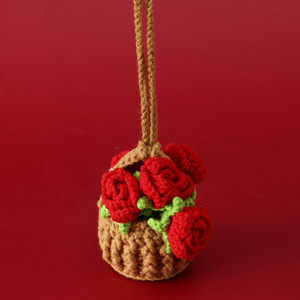 Nuevo diseño, ramo colgante decorativo, cesta colgante, Mini bonitos regalos hechos a mano de ganchillo para niñas - Product Image 3