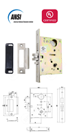 Sistema de Gestión de Habitaciones de Hotel de Alta Gama, Cerradura de Hotel de Aluminio con Tarjeta RFID y Sistema Estándar ANSI