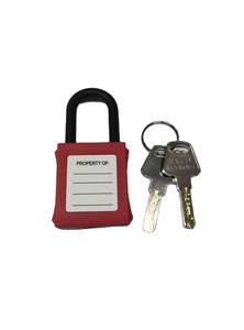 LOTO 25/38/76 mm Cadenas isolés colorés de petite taille, robustes et solides, avec 3 clés, pour isolation de porte extérieure - Product Image 3